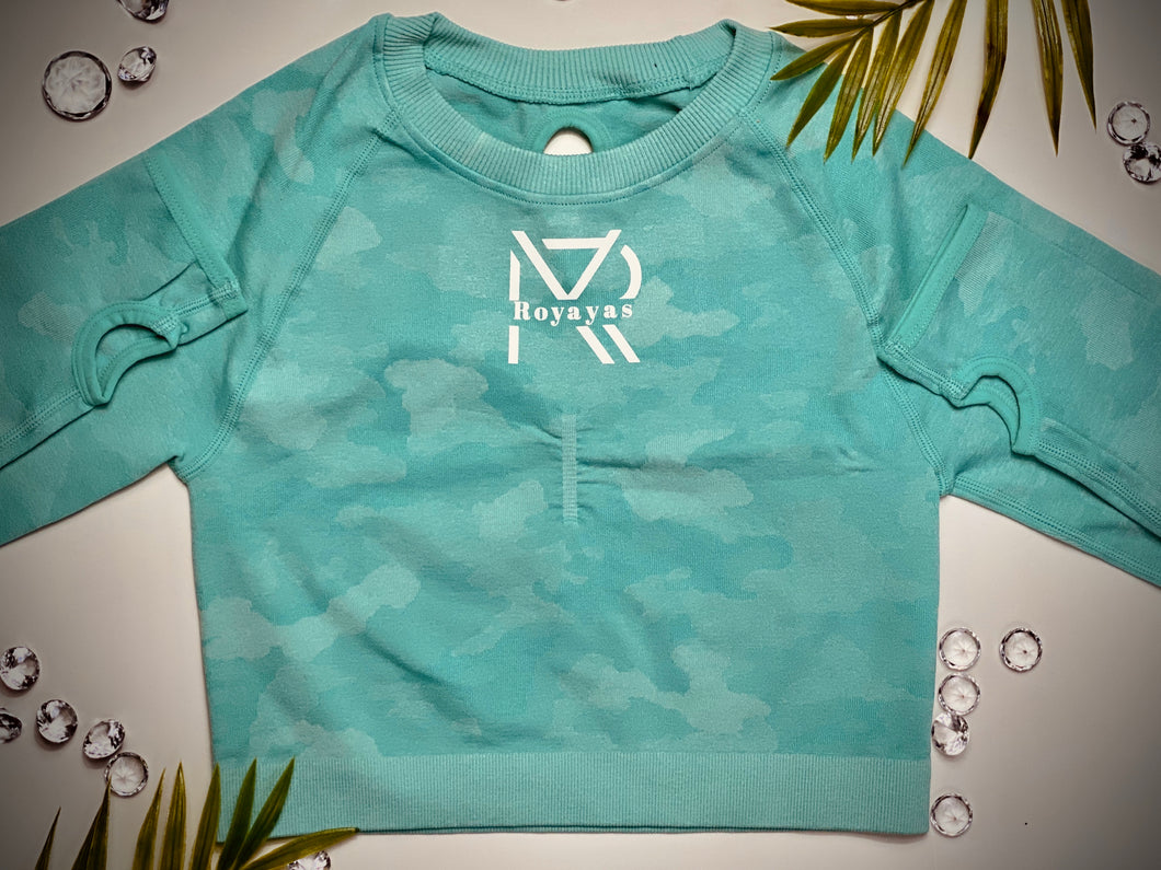 Camo sets Blue (Long Sleeve Top)